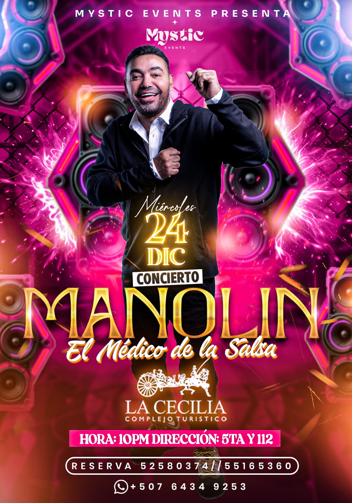 Manolin el Médico de la Salsa en la Cecilia